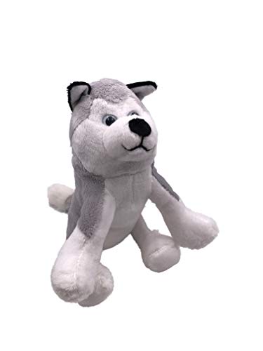 Onwomania Plüschtier Kuscheltier Stoff Tier Husky Hund sitzend Blaue Augen 15 cm Onwomania Plüschtier Kuscheltier Stoff Tier Husky Hund sitzend Blaue Augen 15 cm von Onwomania