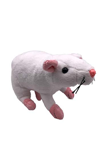 Onwomania Plüschtier Kuscheltier Stoff Tier Ratte Maus weiß Nagetier 31 cm von Onwomania