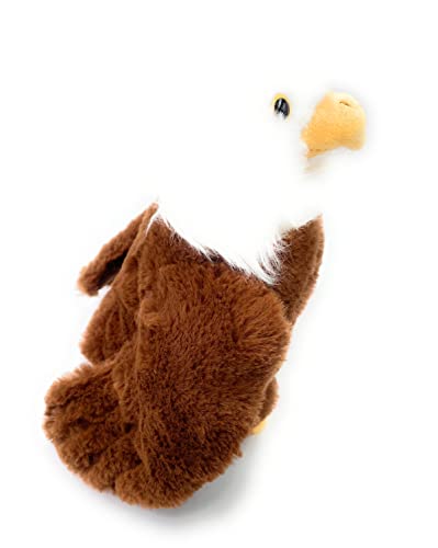 Onwomania Plüschtier Kuscheltier Stoff Tier Weißkopfseeadler Adler Vogel niedlich 19cm braun von Onwomania