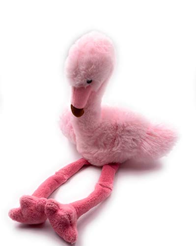 Onwomania Plüschtier Stofftier Kuscheltier Stelzvogel +D49Vogel Flamingo Höhe 36 cm Rosa von Onwomania