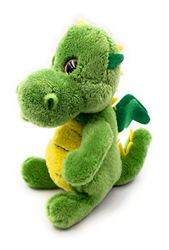 Onwomania Plüschtier Stofftier Kuscheltier Ungeheuer Fabeltier Drache grün Grün von Onwomania