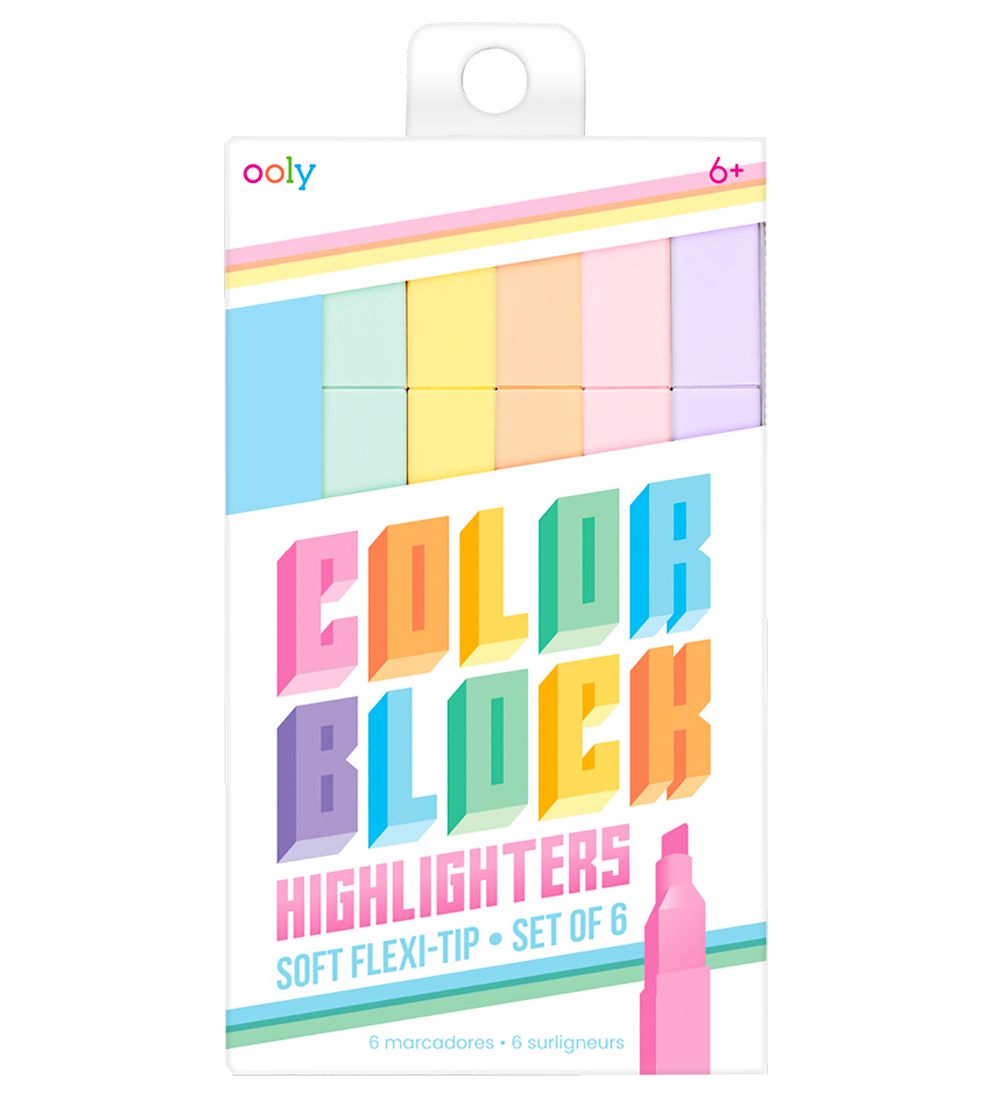 Ooly - 6 St. - Farbblock-Textmarker - Ooly - One Size - Filzstifte Ooly - 6 St. - Farbblock-Textmarker - Ooly - One Size - Filzstifte von Ooly