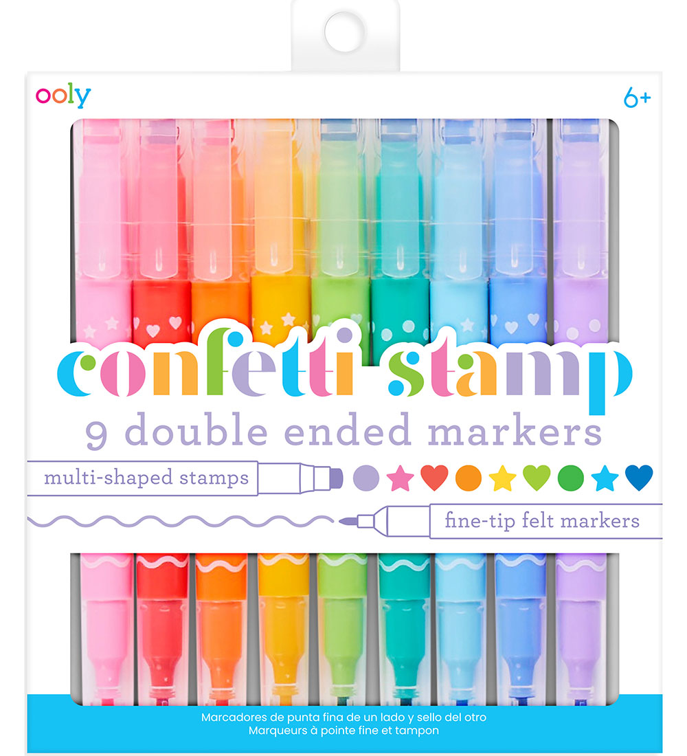 Ooly Doppelseitig Filzstifte - 9 st. - Confetti Stempel - Ooly - One Size - Filzstifte Ooly Doppelseitig Filzstifte - 9 st. - Confetti Stempel - Ooly - One Size - Filzstifte von Ooly