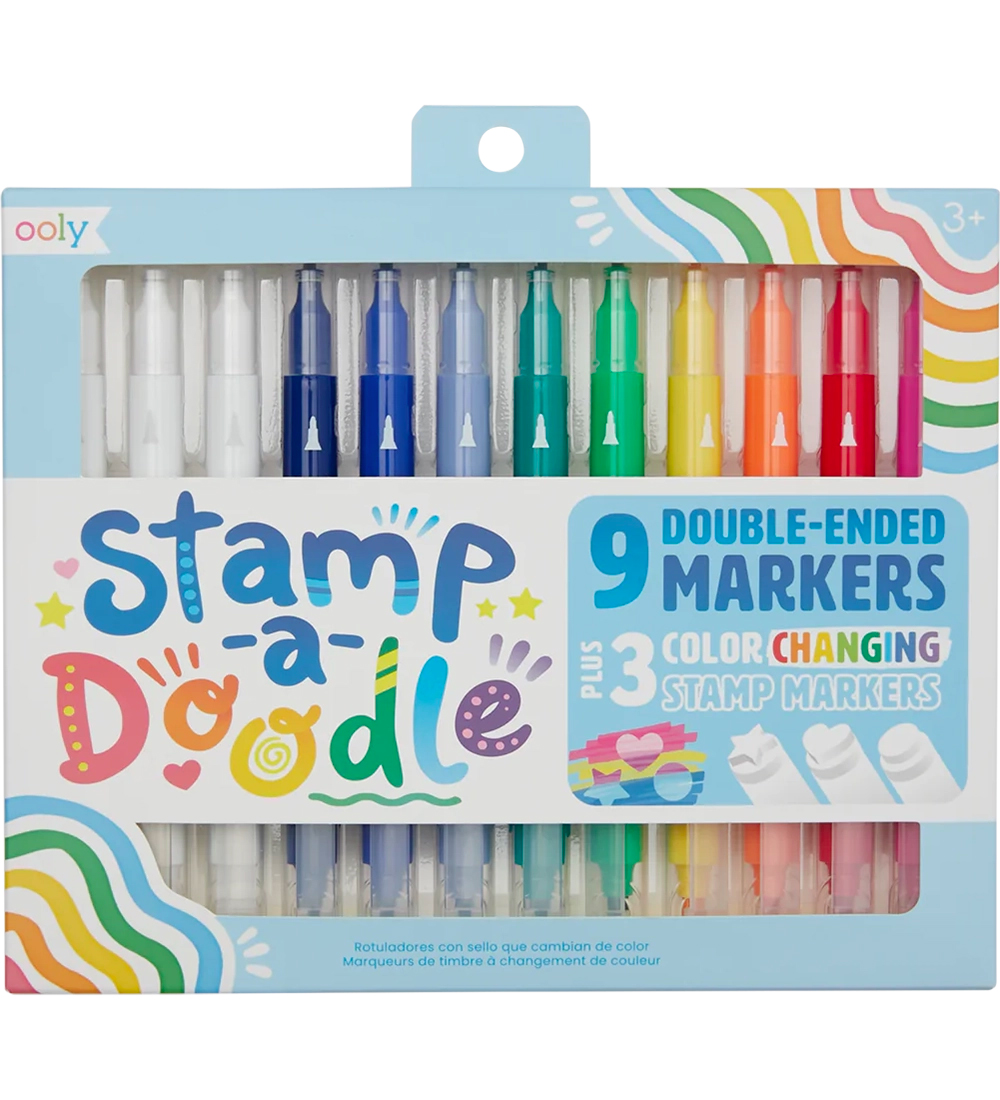Ooly Doppelseitig Filzstifte - 9 st. - Stamp-A-Doodle - Ooly - One Size - Filzstifte Ooly Doppelseitig Filzstifte - 9 st. - Stamp-A-Doodle - Ooly - One Size - Filzstifte von Ooly