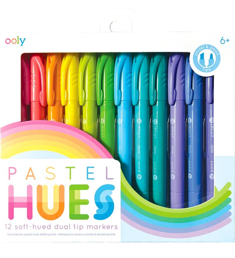 Ooly Doppelseitig Filzstifte - Pastel Farbtöne - 12 st. - Ooly - One Size - Filzstifte Ooly Doppelseitig Filzstifte - Pastel Farbtöne - 12 st. - Ooly - One Size - Filzstifte von Ooly