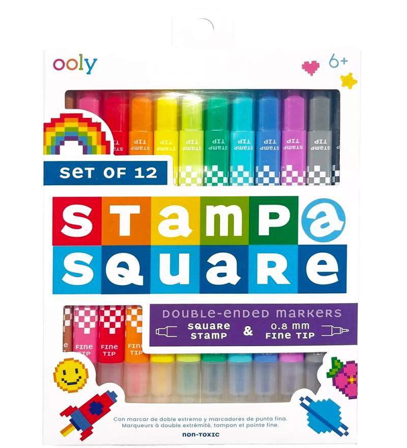 Ooly Doppelseitig Filzstifte - Stempel a Square - 12 st. - Ooly - One Size - Filzstifte Ooly Doppelseitig Filzstifte - Stempel a Square - 12 st. - Ooly - One Size - Filzstifte von Ooly
