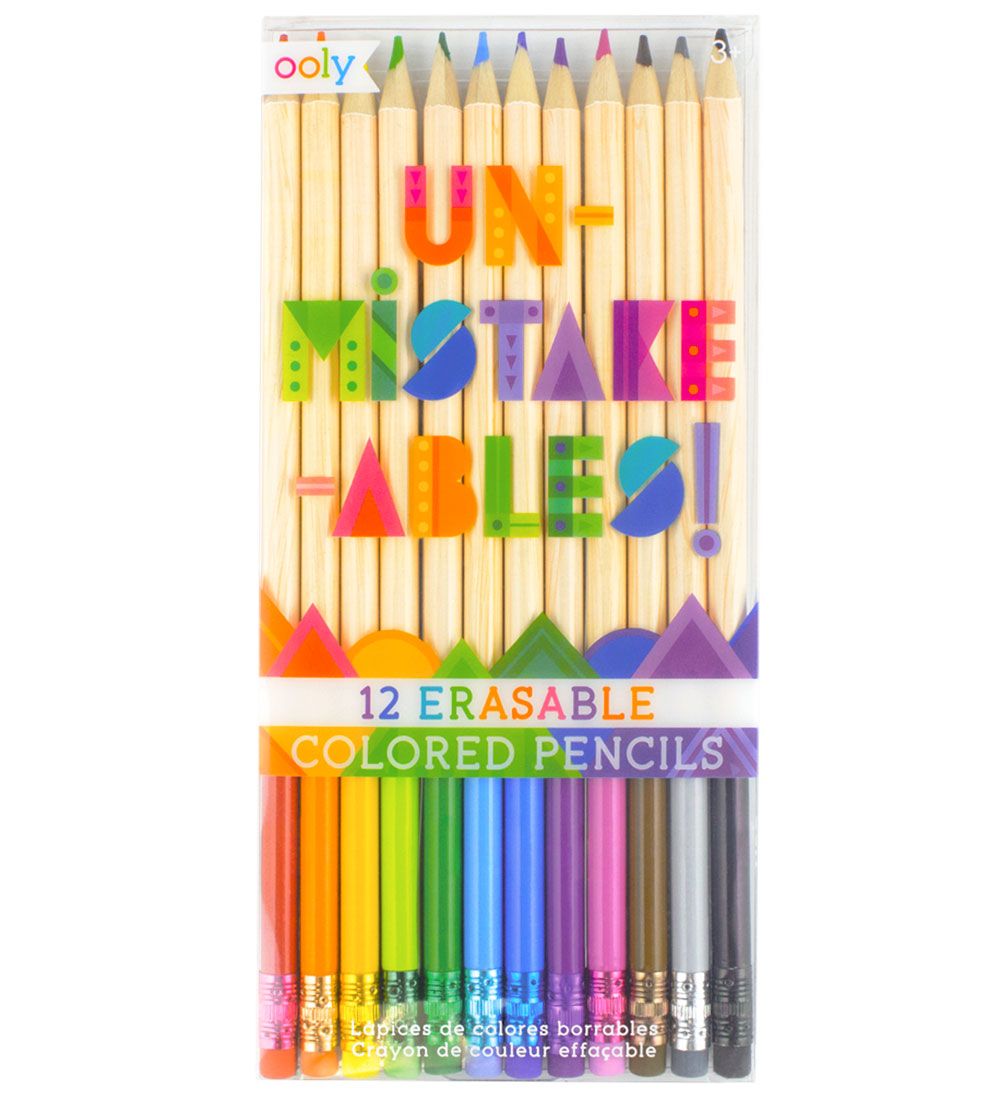 Ooly Farbstifte m. Radiergummi - Un-Mistake-Ables - 12 st. - Ooly - One Size - Buntstiftsets Ooly Farbstifte m. Radiergummi - Un-Mistake-Ables - 12 st. - Ooly - One Size - Buntstiftsets von Ooly