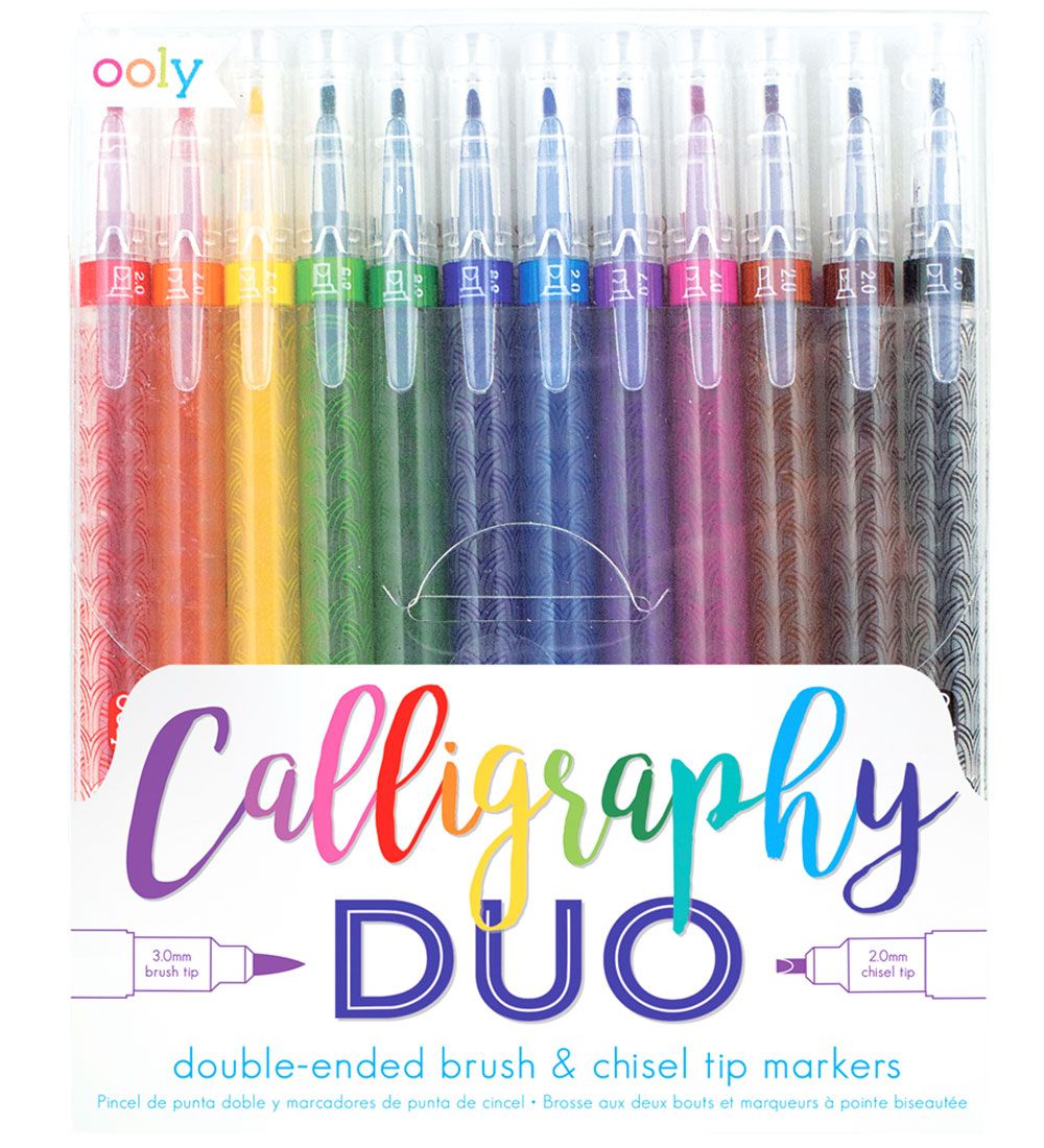 Ooly Filzstifte - Calligraphy Duo - 12 st. - Mehrfarbig - Ooly - One Size - Filzstifte Ooly Filzstifte - Calligraphy Duo - 12 st. - Mehrfarbig - Ooly - One Size - Filzstifte von Ooly