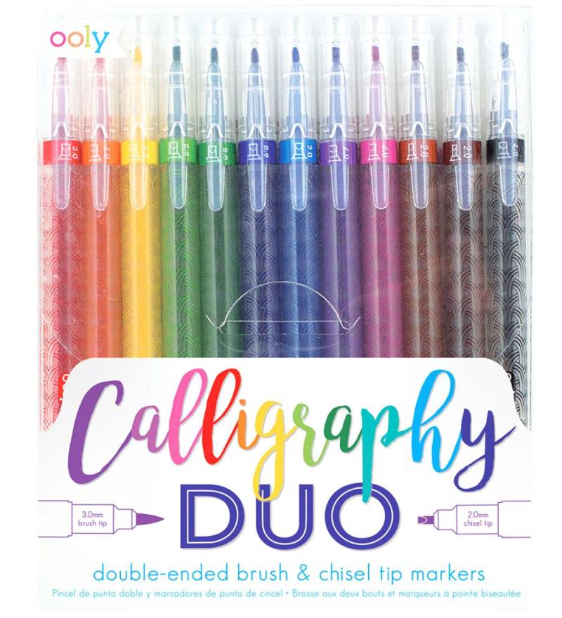 Ooly Filzstifte - Calligraphy Duo - 12 st. - Mehrfarbig - Ooly - One Size - Filzstifte Ooly Filzstifte - Calligraphy Duo - 12 st. - Mehrfarbig - Ooly - One Size - Filzstifte von Ooly