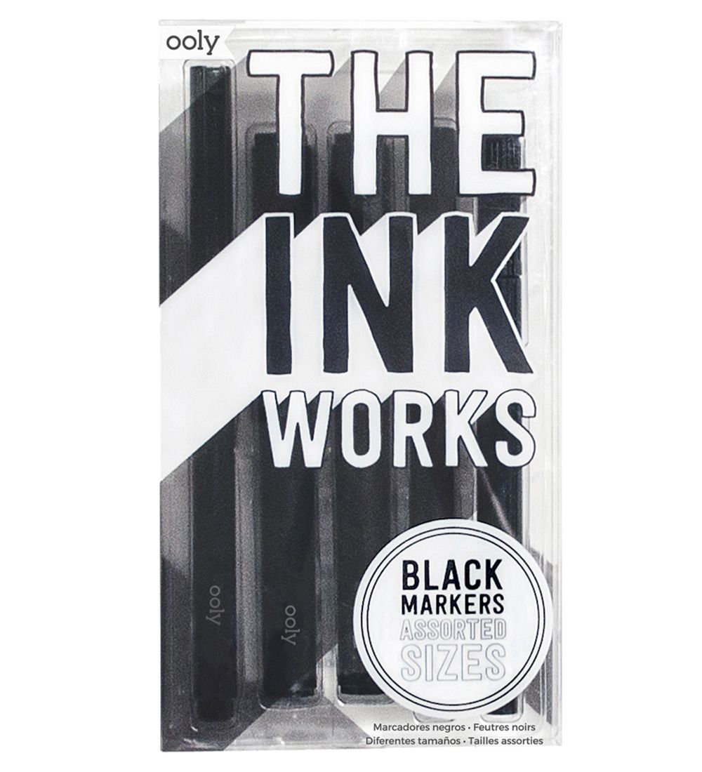 Ooly Filzstifte - Die Ink Arbeiter - 5er-Pack - Schwarz - Ooly - One Size - Filzstifte Ooly Filzstifte - Die Ink Arbeiter - 5er-Pack - Schwarz - Ooly - One Size - Filzstifte von Ooly