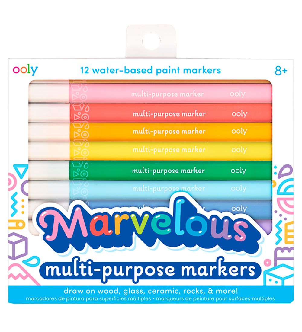 Ooly Filzstifte - Wasserbasiert - 12 st. - Mehrfarbig - Ooly - One Size - Filzstifte Ooly Filzstifte - Wasserbasiert - 12 st. - Mehrfarbig - Ooly - One Size - Filzstifte von Ooly