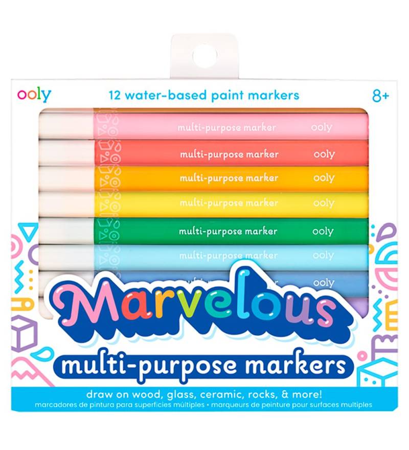 Ooly Filzstifte - Wasserbasiert - 12 st. - Mehrfarbig - Ooly - One Size - Filzstifte Ooly Filzstifte - Wasserbasiert - 12 st. - Mehrfarbig - Ooly - One Size - Filzstifte von Ooly