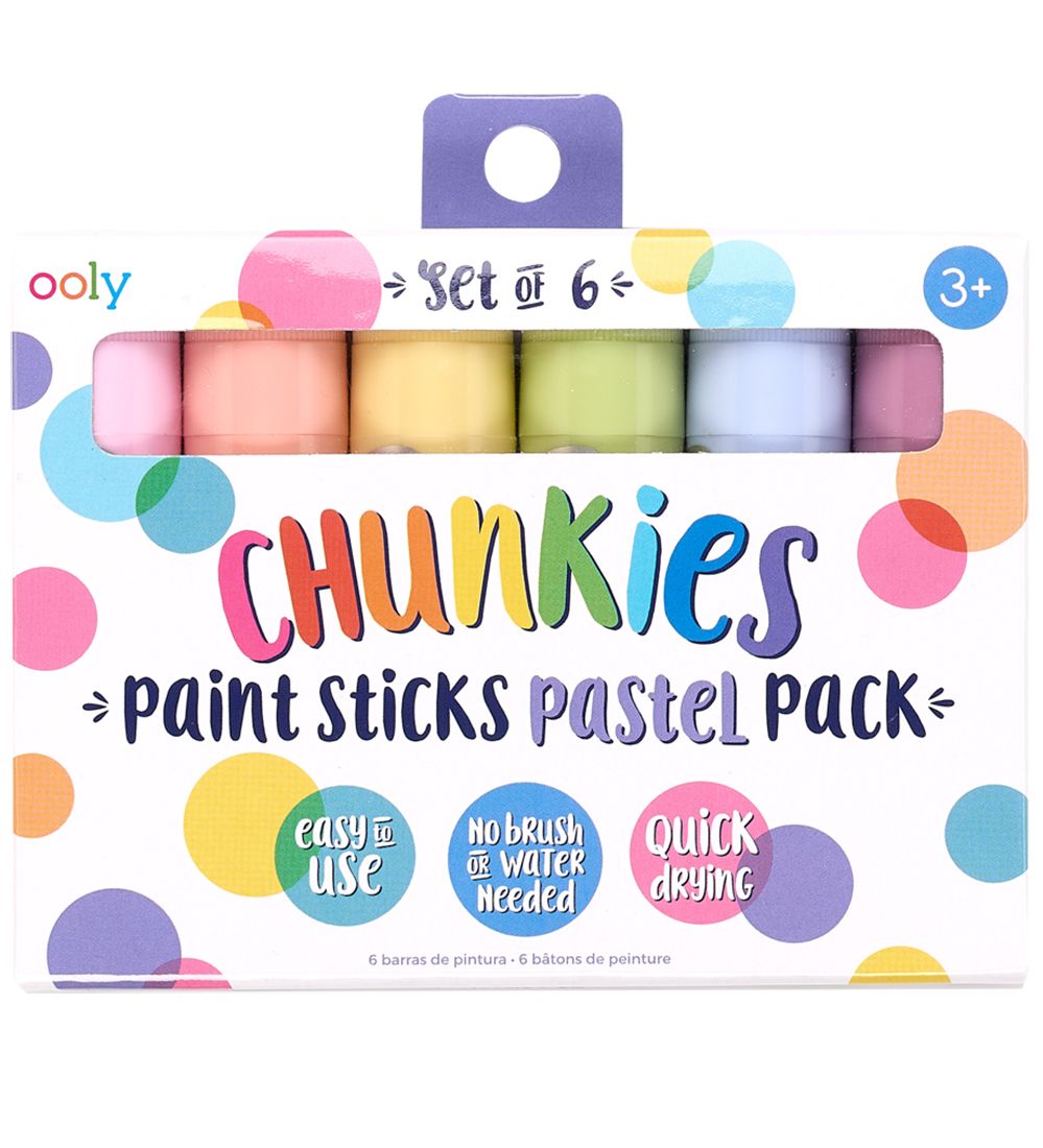 Ooly Jumbo Filzstifte - Chunkies Paint Sticks - 6 st. - Pastel - Ooly - One Size - Filzstifte Ooly Jumbo Filzstifte - Chunkies Paint Sticks - 6 st. - Pastel - Ooly - One Size - Filzstifte von Ooly