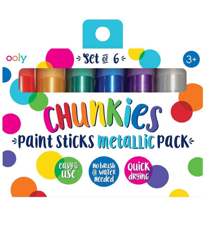 Ooly Jumbo Tuschen - Chunkies Paint Sticks - 6 st. - Metallic - Ooly - One Size - Filzstifte Ooly Jumbo Tuschen - Chunkies Paint Sticks - 6 st. - Metallic - Ooly - One Size - Filzstifte von Ooly