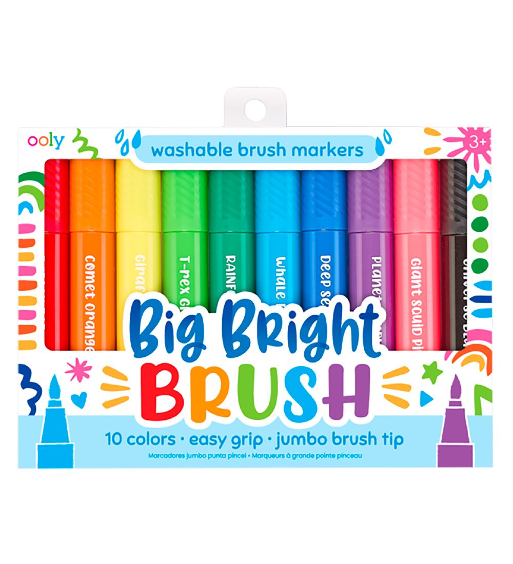 Ooly Jumbo Tusher - Big Bright Brush - 10 st. - Mehrfarbig - Ooly - One Size - Filzstifte Ooly Jumbo Tusher - Big Bright Brush - 10 st. - Mehrfarbig - Ooly - One Size - Filzstifte von Ooly
