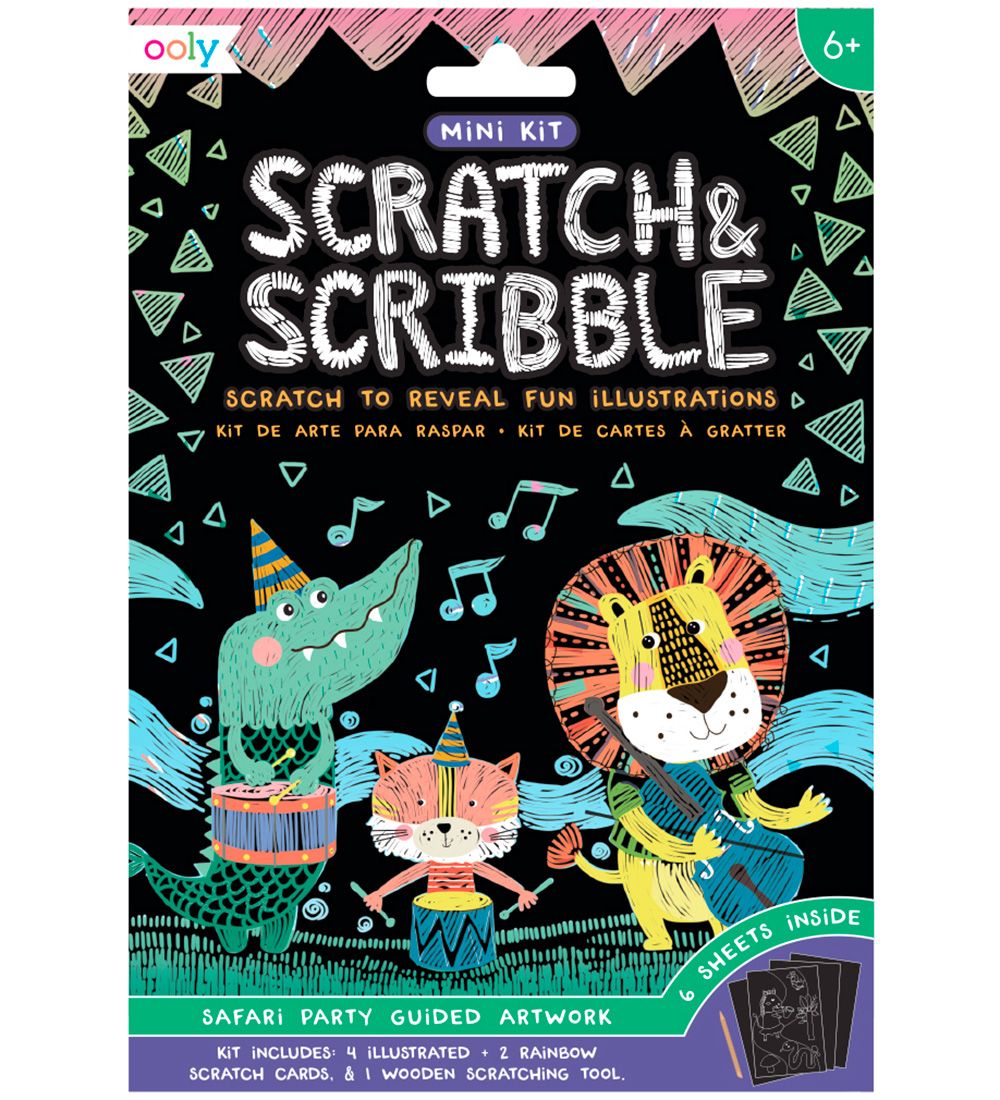 Ooly Kratzer Ente Scribble Mini Set - Safari Party - Ooly - One Size - Malbücher Ooly Kratzer Ente Scribble Mini Set - Safari Party - Ooly - One Size - Malbücher von Ooly