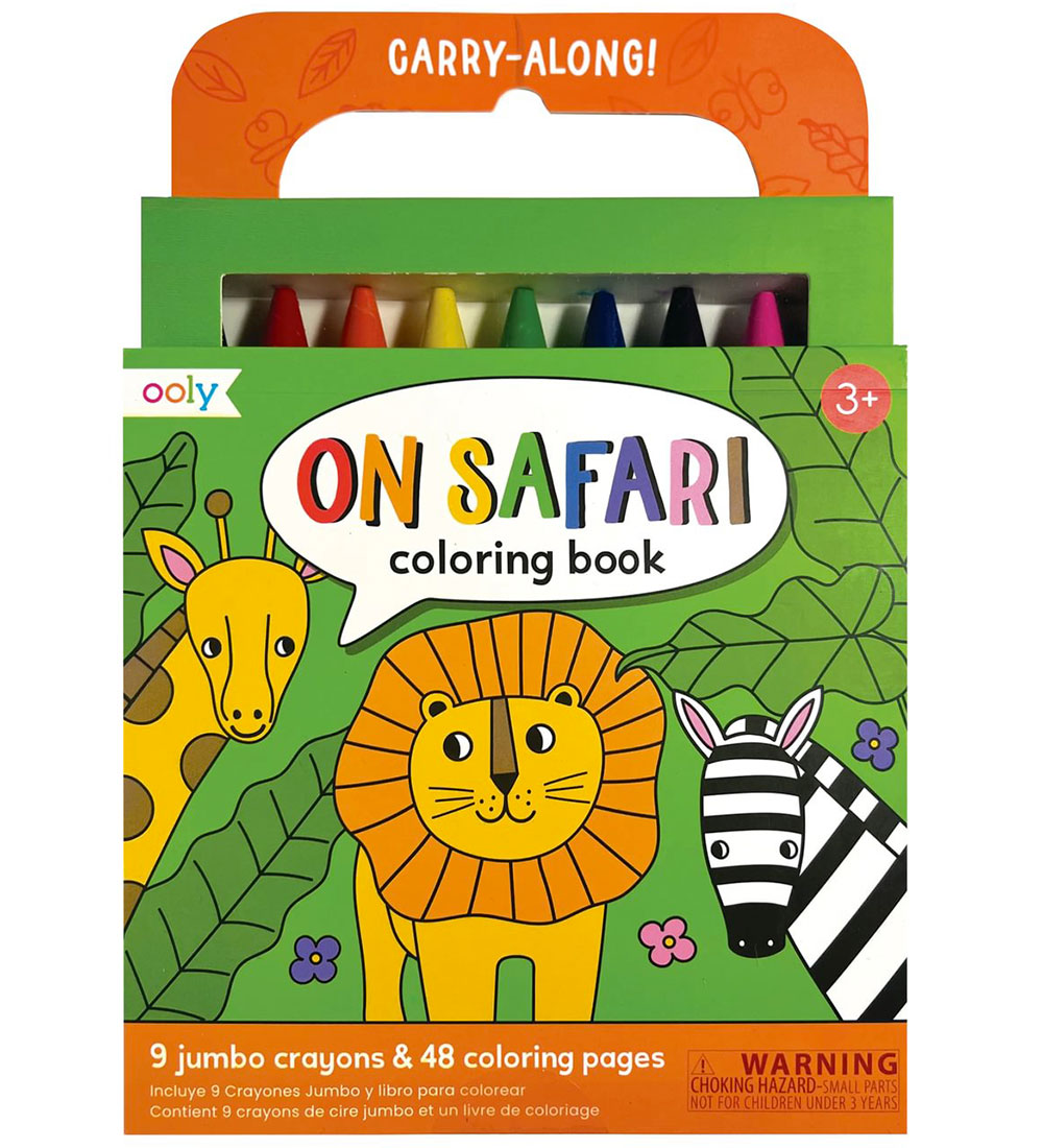 Ooly Kreidefarben m. Malbuch - Carry Entlang - Safari - Ooly - One Size - Buntstiftsets Ooly Kreidefarben m. Malbuch - Carry Entlang - Safari - Ooly - One Size - Buntstiftsets von Ooly