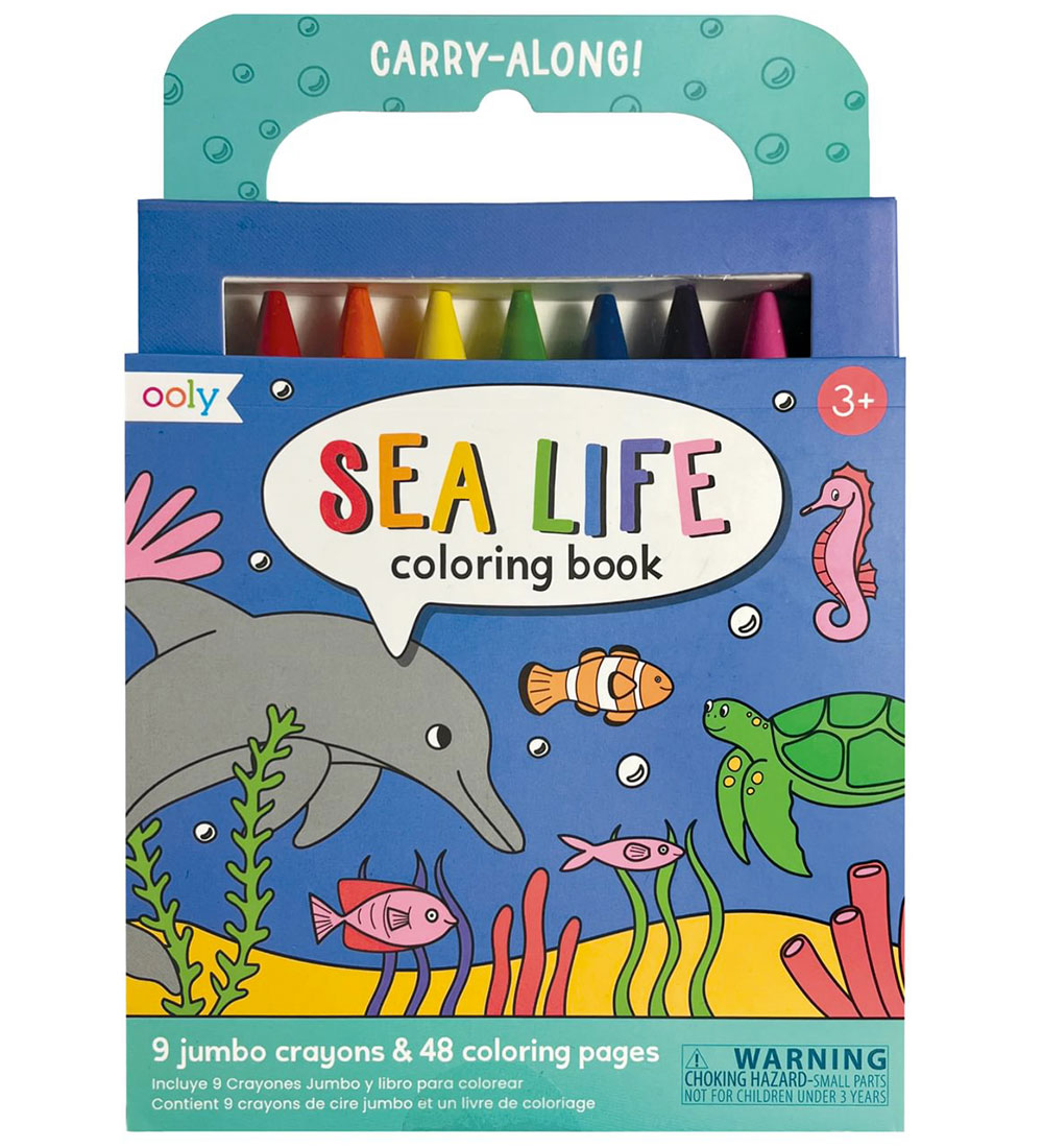 Ooly Kreidefarben m. Malbuch - Carry Entlang - Sea Life - Ooly - One Size - Buntstiftsets Ooly Kreidefarben m. Malbuch - Carry Entlang - Sea Life - Ooly - One Size - Buntstiftsets von Ooly