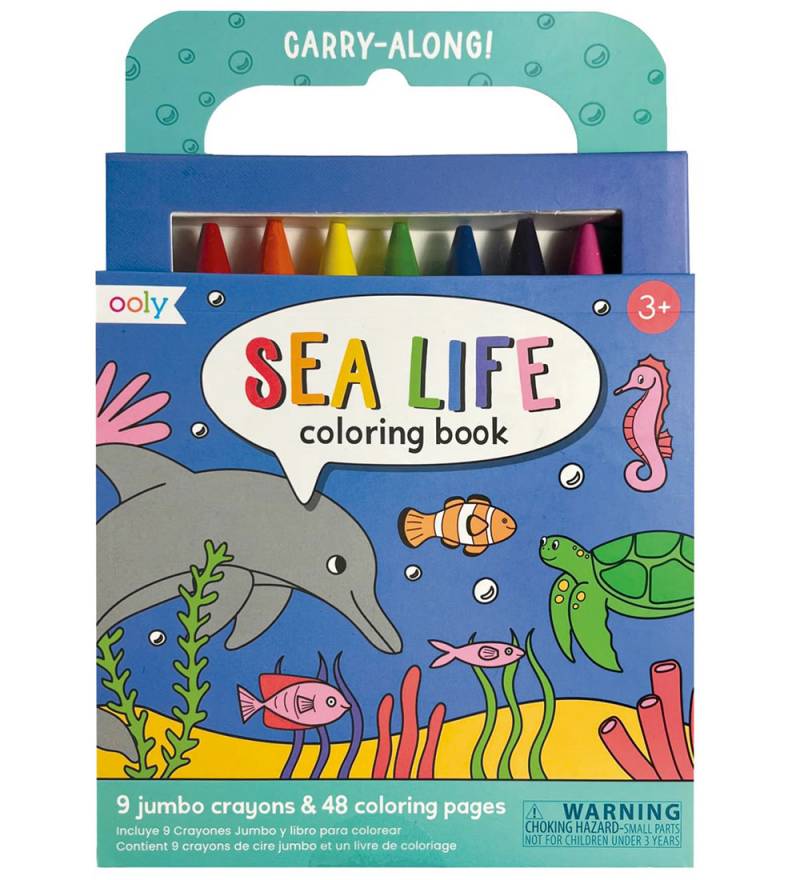 Ooly Kreidefarben m. Malbuch - Carry Entlang - Sea Life - Ooly - One Size - Buntstiftsets Ooly Kreidefarben m. Malbuch - Carry Entlang - Sea Life - Ooly - One Size - Buntstiftsets von Ooly