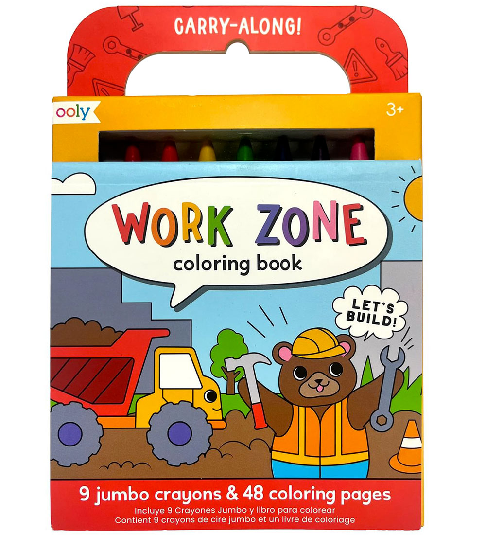 Ooly Kreidefarben m. Malbuch - Carry Entlang - Work Zone - Ooly - One Size - Buntstiftsets Ooly Kreidefarben m. Malbuch - Carry Entlang - Work Zone - Ooly - One Size - Buntstiftsets von Ooly