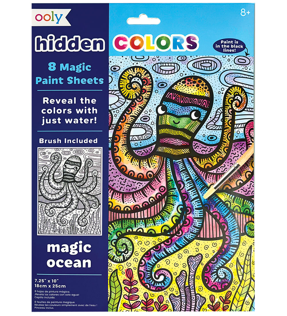 Ooly Magische Malvorlagen - Versteckte Farben - 8 st. - Magie Oc - Ooly - One Size - Malbücher Ooly Magische Malvorlagen - Versteckte Farben - 8 st. - Magie Oc - Ooly - One Size - Malbücher von Ooly