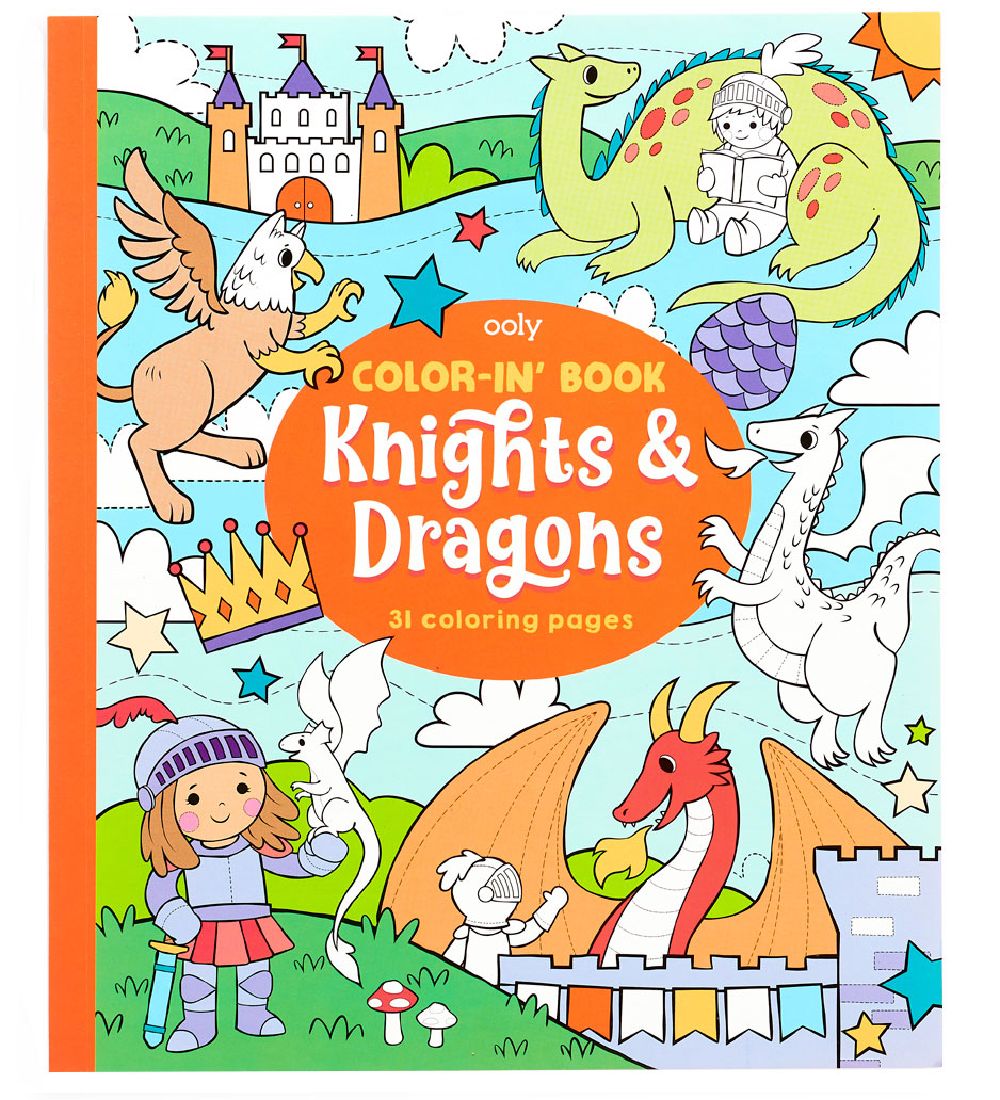 Ooly Malbuch - 31 Seiten - Ritter und Dragons - Ooly - One Size - Malbücher Ooly Malbuch - 31 Seiten - Ritter und Dragons - Ooly - One Size - Malbücher von Ooly
