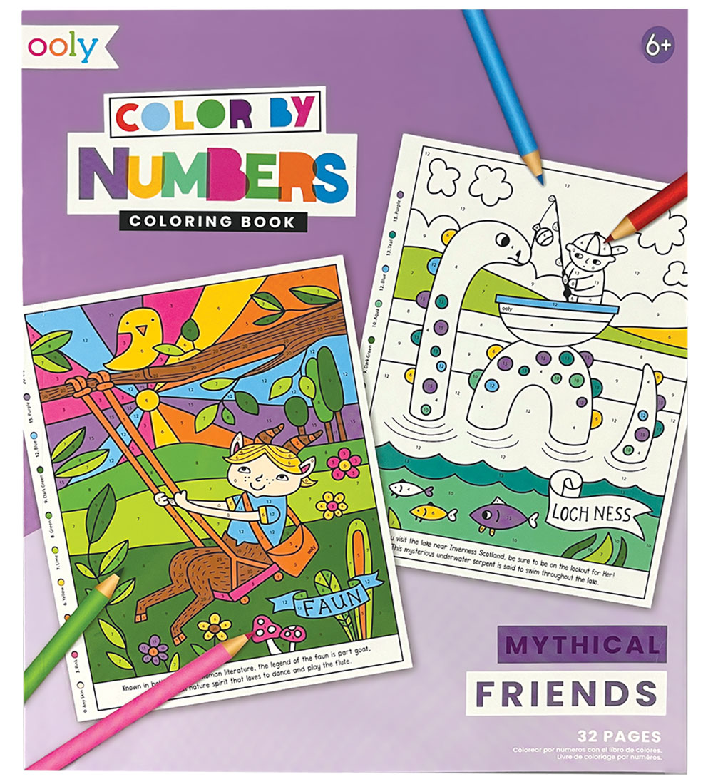 Ooly Malbuch - Farbe Stadt Zahlen - Mythisch Friends - Ooly - One Size - Malbücher Ooly Malbuch - Farbe Stadt Zahlen - Mythisch Friends - Ooly - One Size - Malbücher von Ooly
