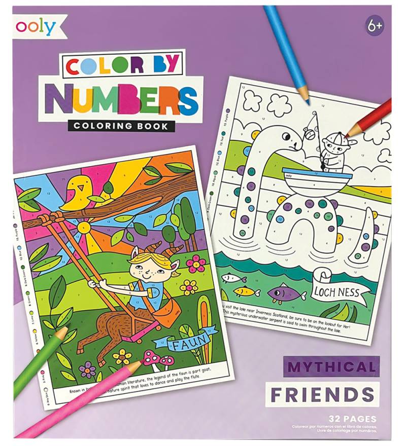 Ooly Malbuch - Farbe Stadt Zahlen - Mythisch Friends - Ooly - One Size - Malbücher Ooly Malbuch - Farbe Stadt Zahlen - Mythisch Friends - Ooly - One Size - Malbücher von Ooly