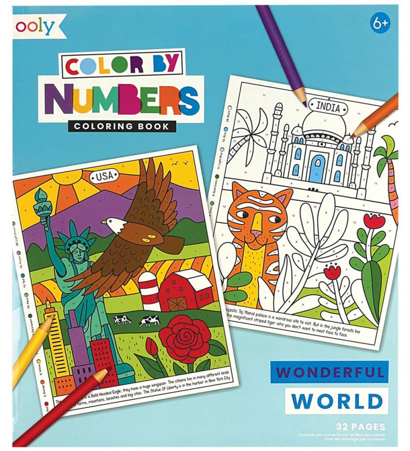 Ooly Malbuch - Farbe Stadt Zahlen - Wunderbare Welt - Ooly - One Size - Malbücher Ooly Malbuch - Farbe Stadt Zahlen - Wunderbare Welt - Ooly - One Size - Malbücher von Ooly
