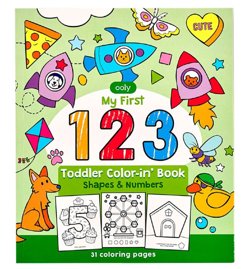 Ooly Malbuch - My First - Shapes & Zahlen - Ooly - One Size - Malbücher Ooly Malbuch - My First - Shapes & Zahlen - Ooly - One Size - Malbücher von Ooly