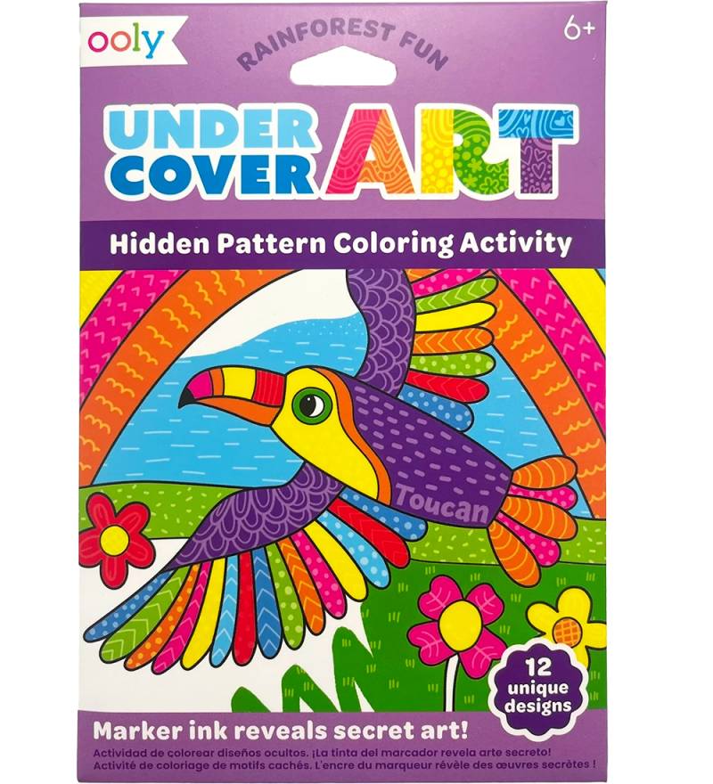Ooly Malvorlage - Undercover Art - 12 st. - Regenwald Fun - Ooly - One Size - Malbücher Ooly Malvorlage - Undercover Art - 12 st. - Regenwald Fun - Ooly - One Size - Malbücher von Ooly