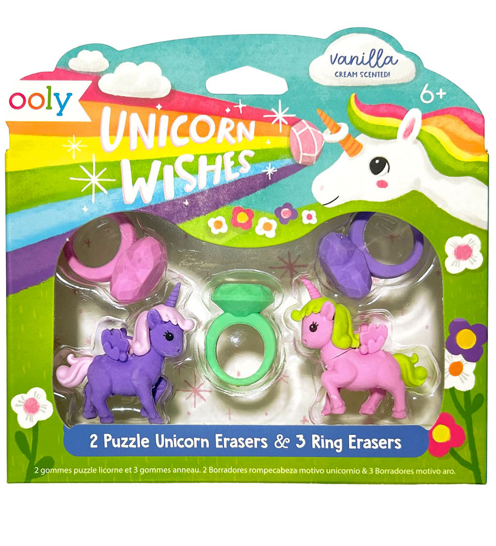 Ooly Radiergummi m. Duft - 5 st. - Unicorn Wünsche Vanilla - Ooly - One Size - Radiergummis Ooly Radiergummi m. Duft - 5 st. - Unicorn Wünsche Vanilla - Ooly - One Size - Radiergummis von Ooly