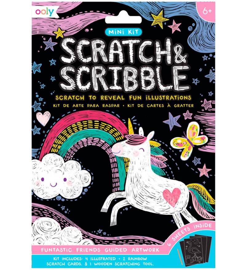 Ooly Scratch Ente Scribble Mini Set - Funtastic Friends - Ooly - One Size - Malbücher Ooly Scratch Ente Scribble Mini Set - Funtastic Friends - Ooly - One Size - Malbücher von Ooly