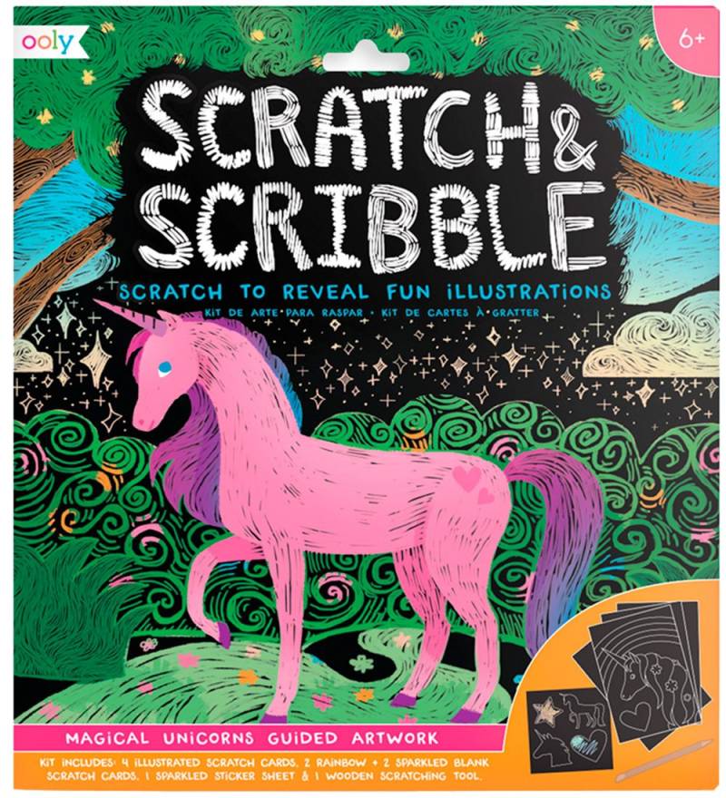 Ooly Scratch Ente Scribble Set - Magische Einhörner - Ooly - One Size - Malbücher Ooly Scratch Ente Scribble Set - Magische Einhörner - Ooly - One Size - Malbücher von Ooly