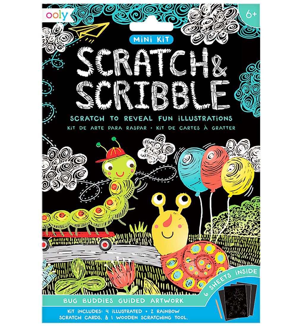 Ooly Scratch and Scribble Mini - Set - BIG Buddies - Ooly - One Size - Malbücher Ooly Scratch and Scribble Mini - Set - BIG Buddies - Ooly - One Size - Malbücher von Ooly
