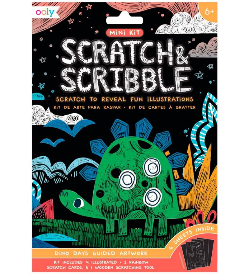 Ooly Scratch and Scribble Mini - Set - Dino Days - Ooly - One Size - Malbücher Ooly Scratch and Scribble Mini - Set - Dino Days - Ooly - One Size - Malbücher von Ooly