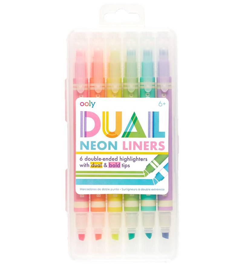 Ooly Textmarker - 6 st. - Dual Liner Neon-Textmarker - Ooly - One Size - Filzstifte Ooly Textmarker - 6 st. - Dual Liner Neon-Textmarker - Ooly - One Size - Filzstifte von Ooly