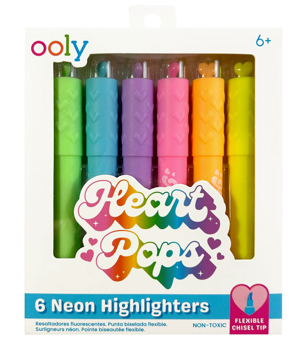 Ooly Textmarker - 6 st. - Heart Pops - Neon - Ooly - One Size - Filzstifte Ooly Textmarker - 6 st. - Heart Pops - Neon - Ooly - One Size - Filzstifte von Ooly