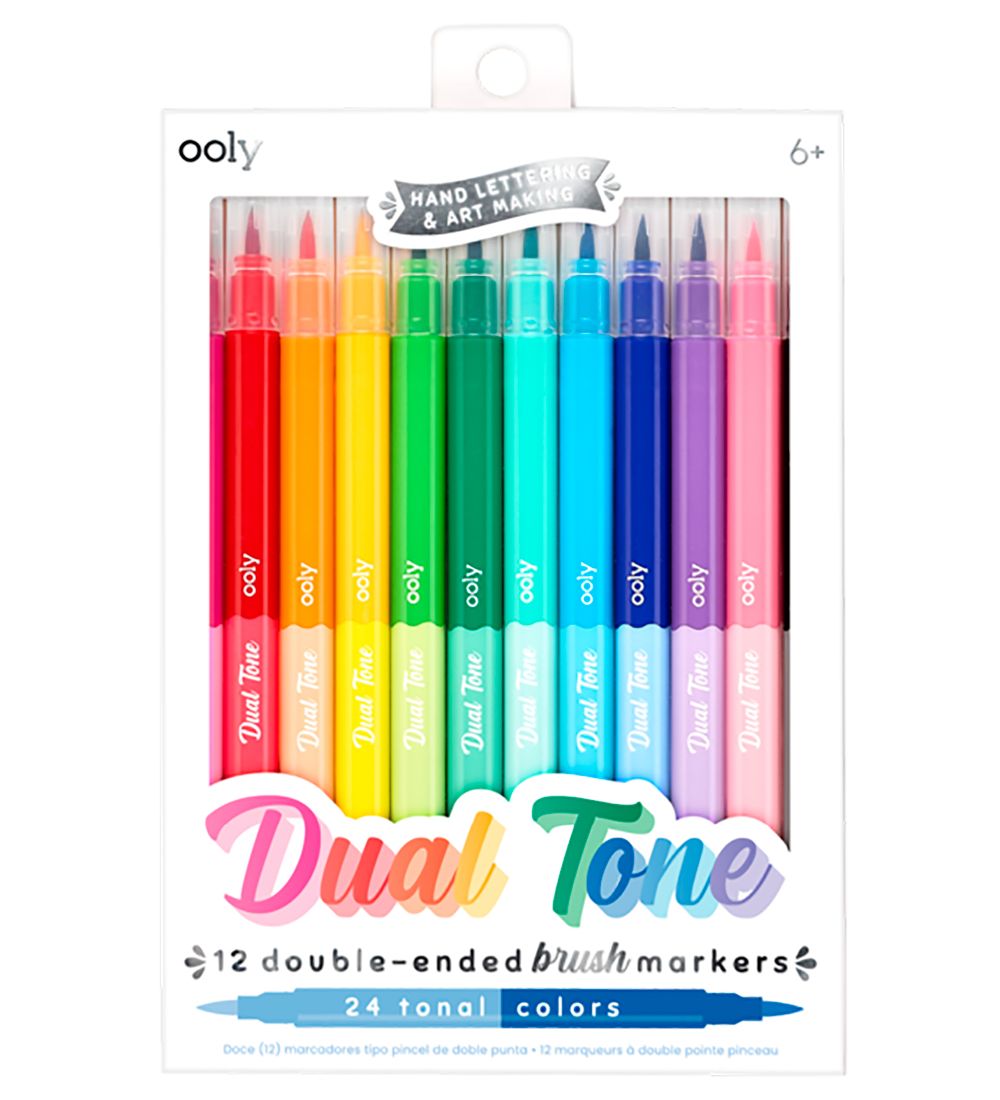 Ooly Tusher - Dual Tone - 12 st. - Mehrfarbig - Ooly - One Size - Filzstifte Ooly Tusher - Dual Tone - 12 st. - Mehrfarbig - Ooly - One Size - Filzstifte von Ooly