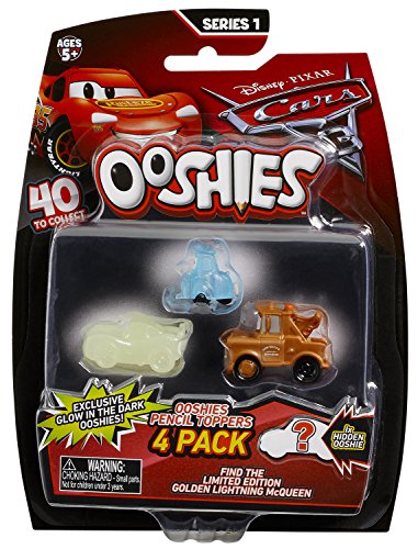 Ooshies 76457 Cars Mix 7,6 cm Figur (4 Stück) von Ooshies