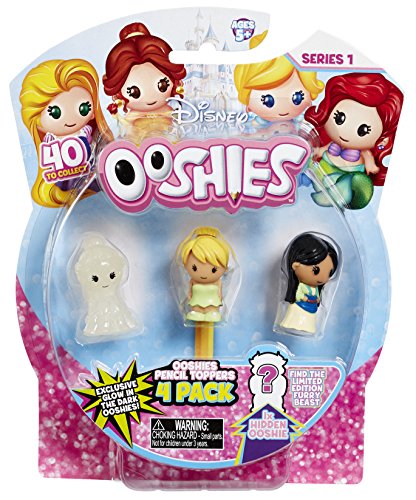 Ooshies 76476.0039 Disney Princess Prinzessinen Sammelfigur, 4er Pack, Bunt von Vivid Imaginations