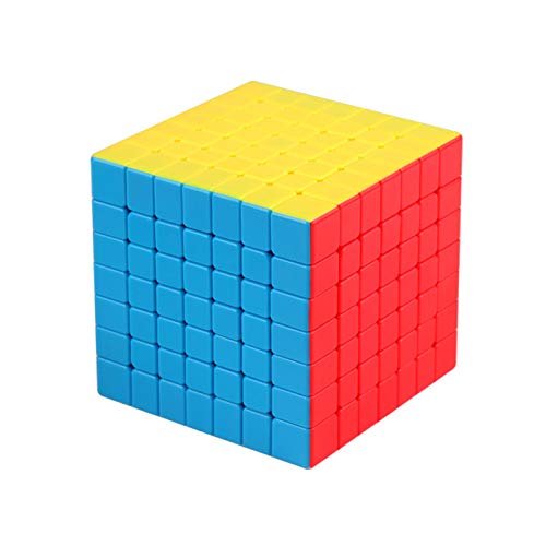 FunnyGoo MoYu Cubing Classroom Mofang Jiaoshi Meilong 7 7x7 Sieben Schichten magische Puzzlewürfel MFJS 7x7x7 Würfel mit Ständer (Mehrfarbig) von Oostifun