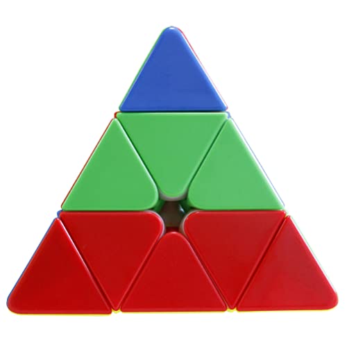 FunnyGoo MoYu RS Pyramid Stickerless 3x3 Jinzita Speed Puzzle Würfel 3x3 RS Pyraminx M Dreieck Würfel (Standard M Version) von Oostifun