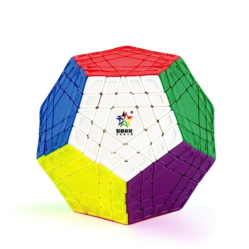 FunnyGoo YuXin HuangLong 5x5 Dodekaeder 12 Oberfläche Gigaminx Megaminx 5x5x12 magische Puzzlewürfel des Würfels Stickerless von Oostifun
