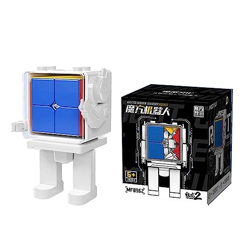 Gobus MoYu Cube Robot MFJS Cube Robot Twist Puzzle Cube (Meilong 2x2 Cube Robot Set with 2x2x2 cube + cube robot display box) von Oostifun