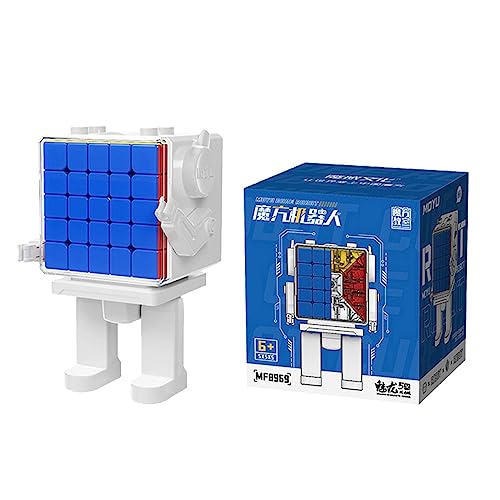 Gobus MoYu Cube Robot MFJS Cube Robot Twist Puzzle Cube (Meilong 5M 5x5 Cube Robot Set with 5x5x5M Version cube + cube robot display box) von Oostifun