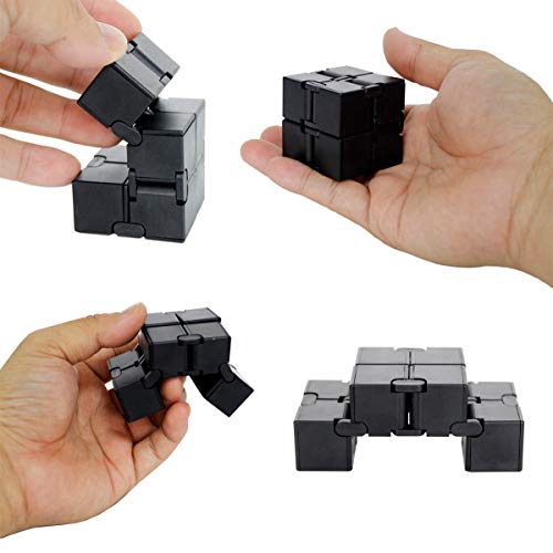 Gobus Oostifun Infinity Cube 2x2 1x2x4 Magic Cube Fingerspielzeug 3D Puzzle Toy Brain Teasers Schwarz von Oostifun