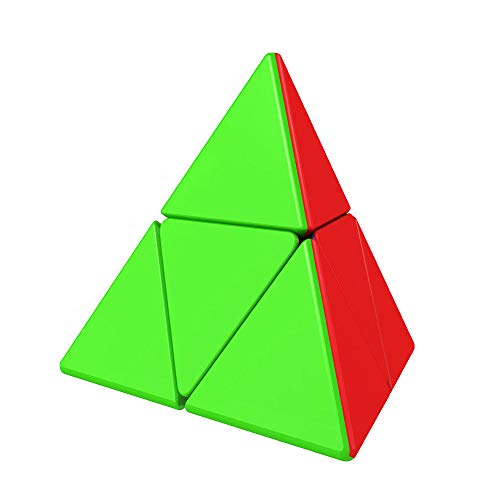 Gobus YongJun YJ 2x2 Pyramide Pyraminx Twisty Puzzle Würfel Gehirn Teaser Jinzita 3D Drehen Würfel Aufkleber von Oostifun
