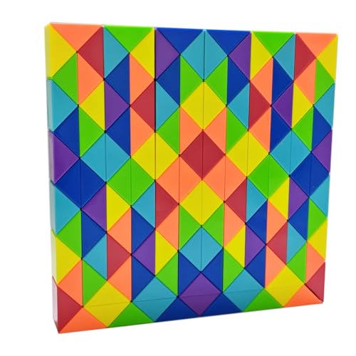 Magic Snake Cube Puzzle-Schlange Geburtstag Weihnachtsfeier Tasche Füller Strumpffüller für Kinder Twist Puzzle Gehirn Teaser Pädagogisches Spielzeug Regenbogenfarbe Multi Color (144 Segmentblöcke) Magic Snake Cube Puzzle-Schlange Geburtstag Weihnachtsfeier Tasche Füller Strumpffüller für Kinder Twist Puzzle Gehirn Teaser Pädagogisches Spielzeug Regenbogenfarbe Multi Color (144 Segmentblöcke) von Oostifun