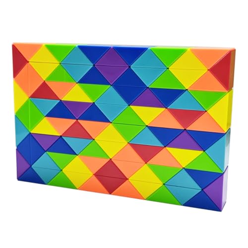 Magic Snake Cube Puzzle-Schlange Geburtstag Weihnachtsfeier Tasche Füller Strumpffüller für Kinder Twist Puzzle Gehirn Teaser Pädagogisches Spielzeug Regenbogenfarbe Multi Color (96 Segmentblöcke) Magic Snake Cube Puzzle-Schlange Geburtstag Weihnachtsfeier Tasche Füller Strumpffüller für Kinder Twist Puzzle Gehirn Teaser Pädagogisches Spielzeug Regenbogenfarbe Multi Color (96 Segmentblöcke) von Oostifun